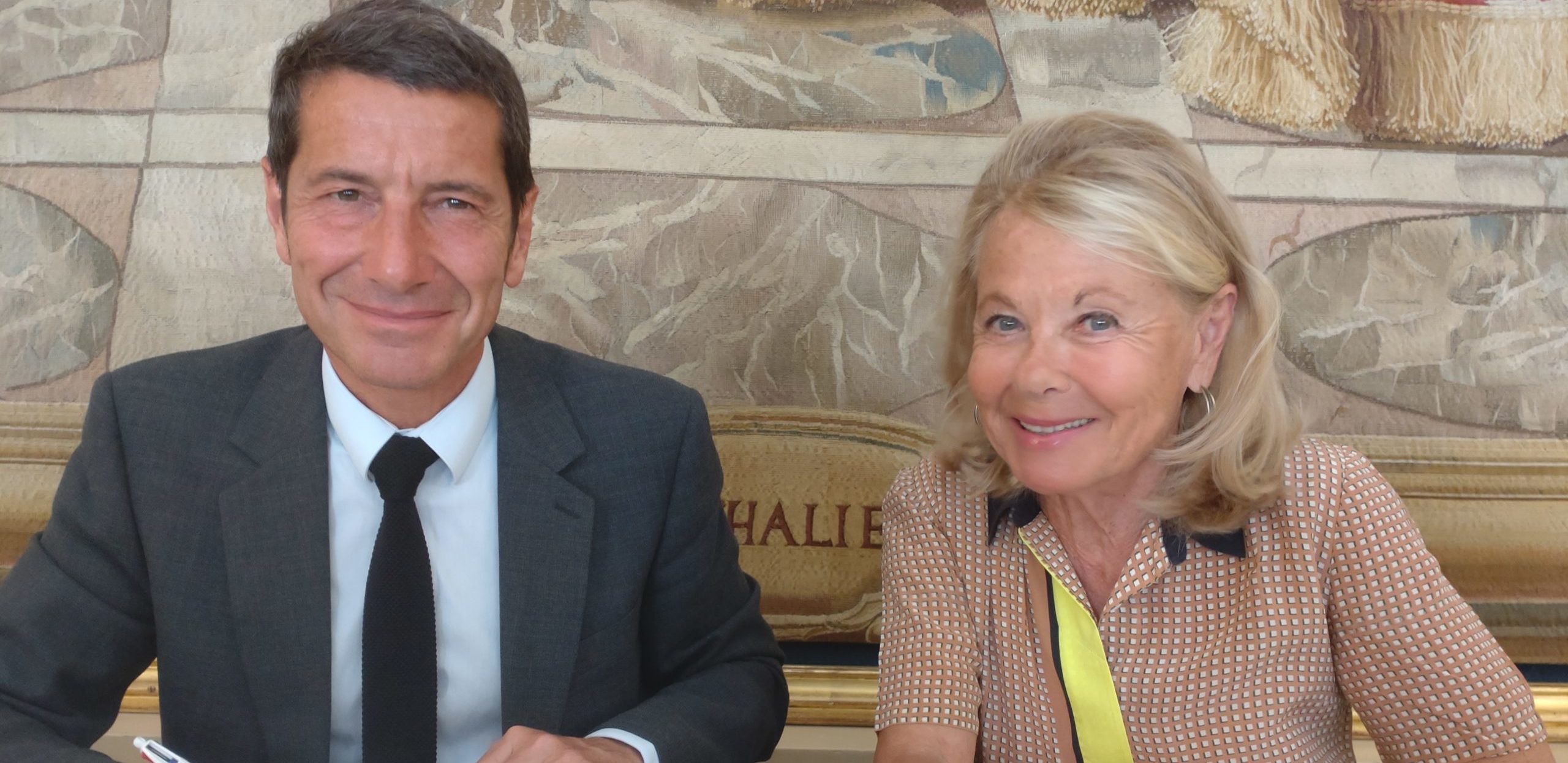 David Lisnard et Sophie de Menthon